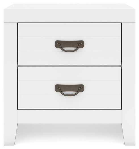 Binterglen Twin Panel Bed with Mirrored Dresser and 2 Nightstands