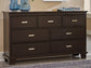 Covetown Twin Panel Bed with Dresser and 2 Nightstands