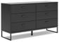 Socalle Queen Platform Bed with Dresser and Chest