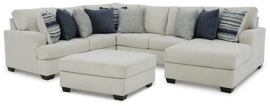 Lowder 4-Piece Sectional with Ottoman